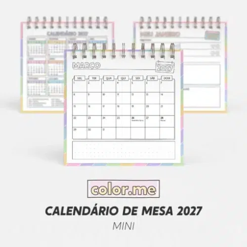Calendário de Mesa 2027 | Color.me – Mini