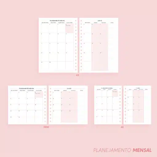 Planejador Mensal 2027 | Datado – A5, A6 e Mini - Imagem 2