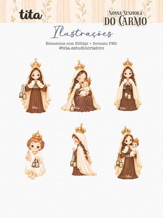 Santos – Nossa Senhora do Carmo – Ilustrações - Imagem 3