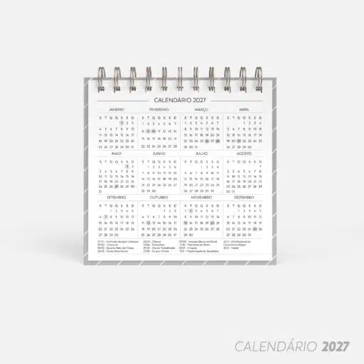 Calendário de mesa 2027 | Mini - Imagem 3