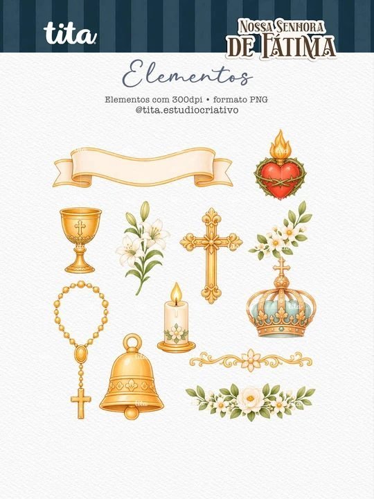 Santos – Nossa Senhora de Fátima – Ilustrações - Imagem 5