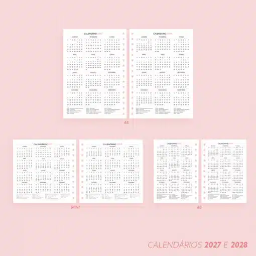 Planejador Mensal 2027 | Datado – A5, A6 e Mini - Imagem 5