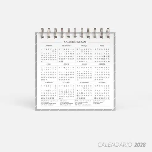 Calendário de mesa 2027 | Mini - Imagem 6