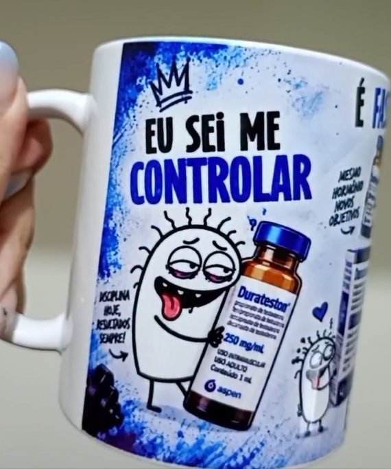 ARTE CANECA EU SEI ME CONTROLAR QUANDO EU QUISER EU PARO